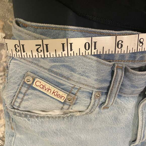 Calvin Klein Womens High Waisted Straight Leg Light 90s LOOSE - Picture 7 of 7
